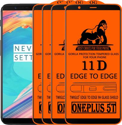 TWIGLO Edge To Edge Tempered Glass for OnePlus 5T