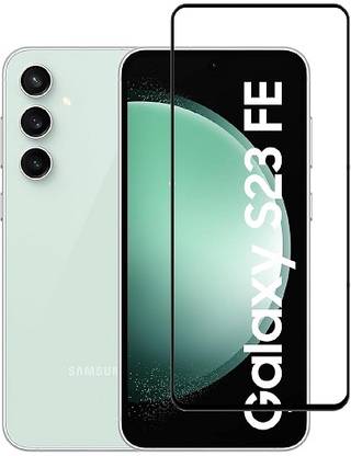 NIMMIKA ENTERPRISES Edge To Edge Tempered Glass for Samsung Galaxy S23 FE 5G(Premium Tempered Glass | Cobra Scale Texture | Full Coverage | Ultra-Thin Design | Oleophobic Coating | Case-Friendly Design | Crystal Clear Display | Residue-Free Removal)