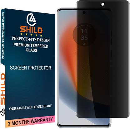 shild Edge To Edge Tempered Glass for Moto Edge 50 Fusion, Privacy Screen Guard for Moto Edge 50 Pro Fusion