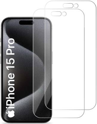 WOW Imagine Edge To Edge Tempered Glass for Apple iPhone 15 Pro {Flexible}, Unbreakable Nano Film Glass Screen Protector