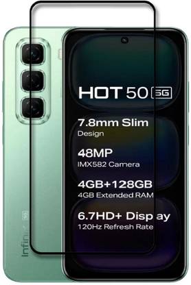 NKCASE Edge To Edge Tempered Glass for Infinix Hot 50 5G