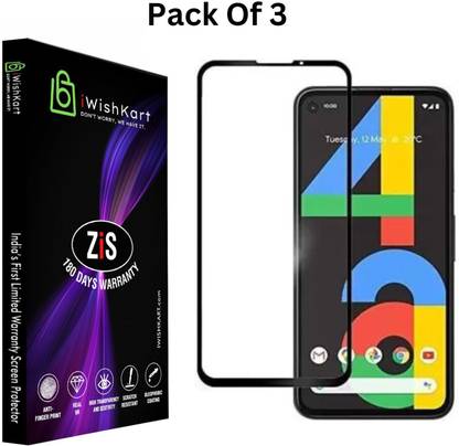 iWishKart Edge To Edge Tempered Glass for Google Pixel 4A, pixel4a, 4 a gorilla glass