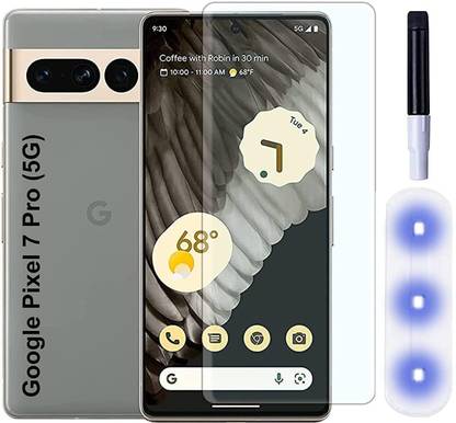 Bulkwala Edge To Edge Tempered Glass for Premium Tempered Glass Design for Google Pixel 7 Pro 5G, Premium Tempered Glass Design for Google Pixel 7 Pro 5G Advanced Border Less Full Edge to Edge UV Screen Protector and Easy Installation Kit-(Pack of 1) (Google Pixel 7 Pro 5G)