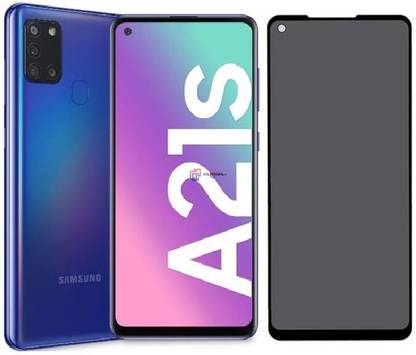 Blate Edge To Edge Tempered Glass for Samsung Galaxy A21s, DelhiGear Glass, Privacy Screen Protector, Privacy Tempered Glass, Screen Guard, Mobile Glass