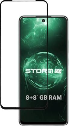 symlcart Edge To Edge Tempered Glass for LAVA Storm 5G, Infinix Zero 5G, Lava Agni 5G, Infinix HOT 20 Play, Infinix Hot 12 Play