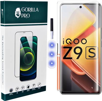 GORILLA PRO Edge To Edge Tempered Glass for iQOO Z9s 5G, iQOO Z9s