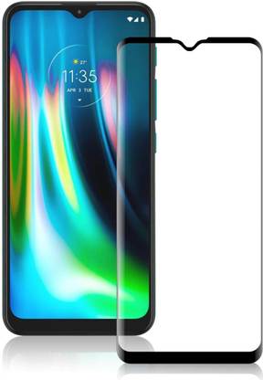 HIE POWER Edge To Edge Tempered Glass for Motorola Moto G9- [Anti-Scratch] [Free Cleaning Kit Included]