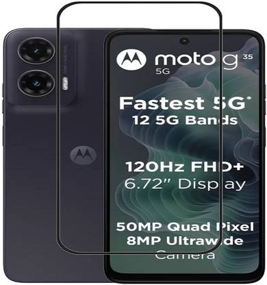 NKCASE Edge To Edge Tempered Glass for Motorola G35 5G
