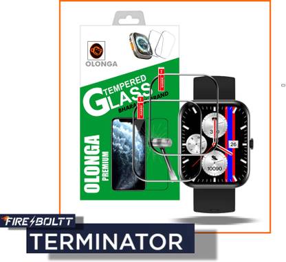 FINCH Edge To Edge Tempered Glass for FIRE BOLTT TERMINATOR SMARTWATCH