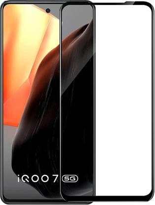 NIMMIKA ENTERPRISES Edge To Edge Tempered Glass for iQOO 7 5G(Edge-to-Edge Coverage | 9H Hardness Protection | High-Definition Clarity | Bubble-Free Installation | Shatter-Resistant Technology | Oleophobic Coating | Case-Friendly Design)