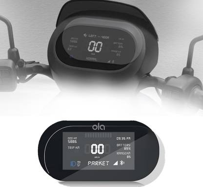 MIKANIX Edge To Edge Tempered Glass for Ola S1x / Ola S1x Plus Electric Bike Digital Speedo Meter Display Screen Guard Tempered | Cluster Touch Screen Guard | Anti Scratch Protector