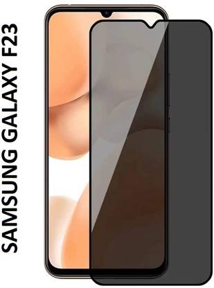 Maxboost Tempered Glass Guard for Samsung Galaxy F23 Premium Anti-Scratch Crystal Clarity Bubble Free Privacy Tempered Combo Pack