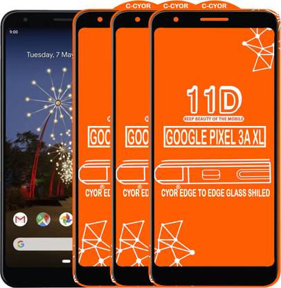 CYOR Edge To Edge Tempered Glass for GOOGLE PIXEL 3A XL
