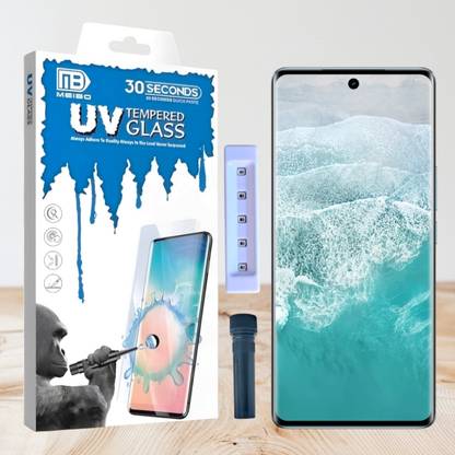 KadWaniya Edge To Edge Tempered Glass for Vivo V30E 5G, Vivo V30 5G, Vivo V30 Pro 5G, Meibo Series 3D Curved (30 Seconds Quick Paste) High Quality UV Liquide Glue Glass with Easy Installation Kit-0042
