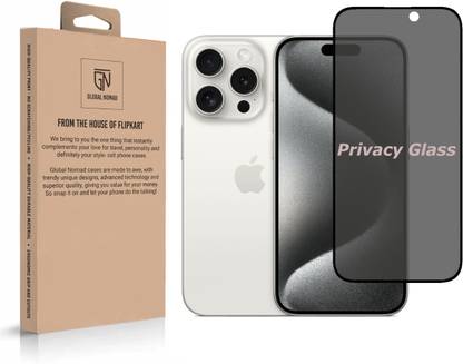 GLOBAL NOMAD Edge To Edge Tempered Glass for Apple iPhone 15 Pro