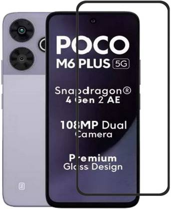 NSTAR Edge To Edge Tempered Glass for Poco M6 Plus 5G, Redmi 13 5G