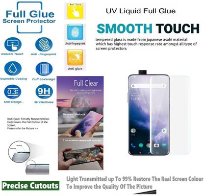 A-Allin1 Edge To Edge Tempered Glass for OnePlus 7T Pro, UV Glass Premium High-grade glass
