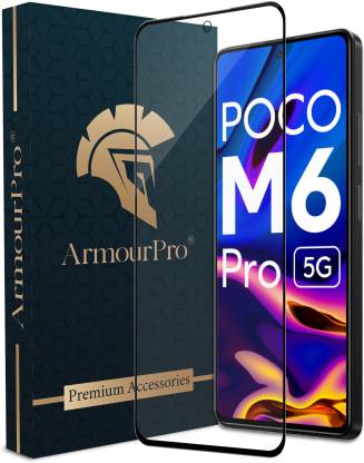ArmourPro Edge To Edge Tempered Glass for Poco M6 Pro 5G, M6 Pro 5G