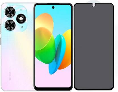 Blate Edge To Edge Tempered Glass for Tecno Spark 20C, Privacy Glass, Anti Peep, Privacy, Tempered Glass, Screen Guard