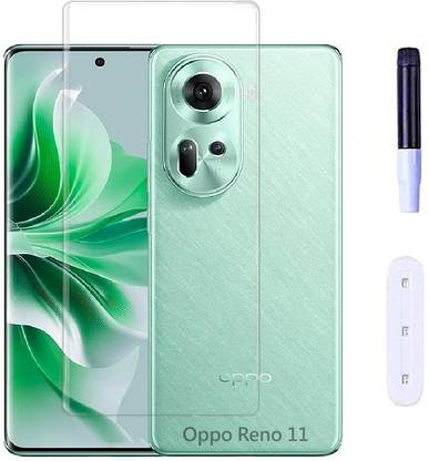 Bigil Edge To Edge Tempered Glass for Oppo Reno 11, UV Curved Screen Protector