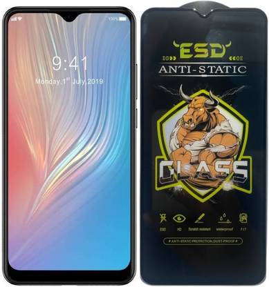 Obstinate Edge To Edge Tempered Glass for HTC Wildfire X, ESD Tempered Glass, ESD Screen Protector, Anti Static, Screen Protector