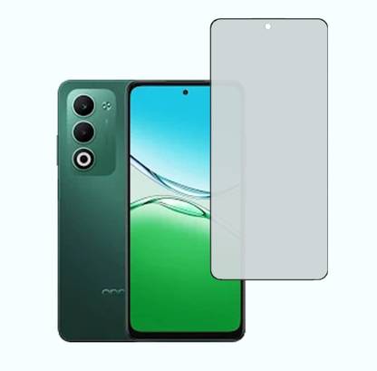 VAYUVAULT Edge To Edge Tempered Glass for Oppo A5 5G, Privacy glass