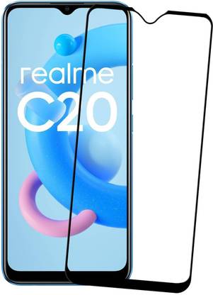Karpine Edge To Edge Tempered Glass for Realme C20, Realme C21, Realme C25