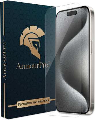 ArmourPro Edge To Edge Tempered Glass for iPhone 15 Pro, Apple iPhone 15 Pro