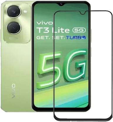 NSTAR Edge To Edge Tempered Glass for Vivo T3 Lite, Vivo T3 Lite 5G