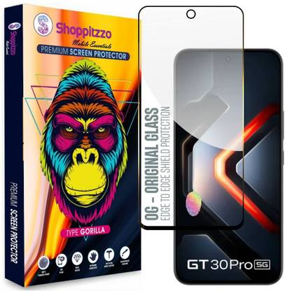 Shoppitzzo Edge To Edge Tempered Glass for Infinix GT30 Pro (6.78 Inch)**DuraGlass**Millitary Grade-Anti Explosion-Tempered Glass/Full Screen Coverage-Edge to Edge/9H Hardness/With Easy Installation Kit