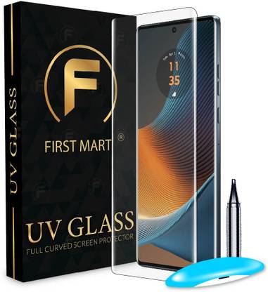 FIRST MART Edge To Edge Tempered Glass for Motorola Edge 50 Fusion 5G, Motorola Edge 50 Fusion, Edge 50 Fusion, Edge 50 Fusion 5G, Moto Edge 50 Fusion 5G, Moto Edge 50 Fusion, UV Curved Screen Protector with Easy Installation Kit