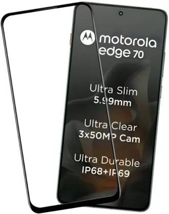 Techforce Tempered Glass Guard for Motorola Edge 70 5G screen protector tempered glass Guard premium ultra clear hd glass