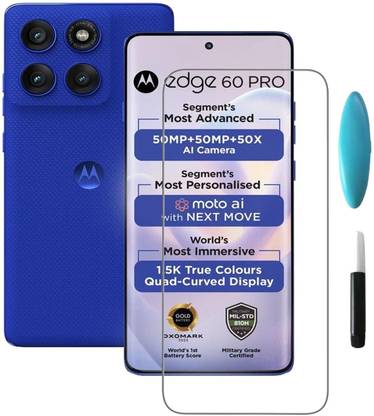 ROYALBASE Edge To Edge Tempered Glass for Motorola Edge 60 Pro 5G