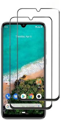 NaturalBuy Edge To Edge Tempered Glass for Xiaomi Mi A3-| / Tempered Glass | Screen Protector Full HD Quality Tempered Glass Anti-Scratch Edge to Edge Coverage with Easy Installation Kit (Black) |