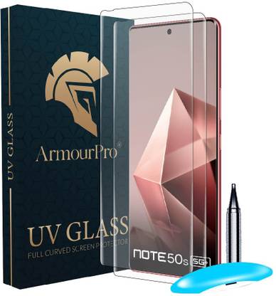 ArmourPro Edge To Edge Tempered Glass for Infinix Note 50s 5G+, Infinix Note 50s 5G, Infinix Note 50s, Advanced HD+ UV Guard