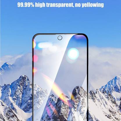 DR VAKU Edge To Edge Screen Guard for Xiaomi Redmi Note 11, HD Crystal Clear Upgraded Full Coverage Soft Side Edge Ultra-Strong Protection Guard