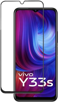 INFINITYWORLD Edge To Edge Tempered Glass for Vivo Y33S