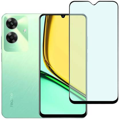 KARTRAY Edge To Edge Tempered Glass for Realme C61, Matt Glass
