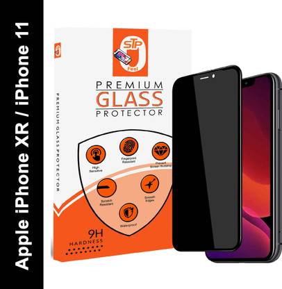 STP Edge To Edge Tempered Glass for iPhone XR / iPhone 11 (6.1 Inch) Privacy Screen Protector Guard, 9H Hardness