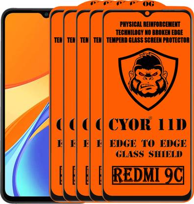 CYOR Edge To Edge Tempered Glass for REDMI 9C