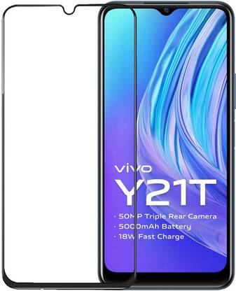 INFINITYWORLD Edge To Edge Tempered Glass for Vivo Y21T
