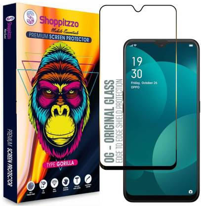 Shoppitzzo Edge To Edge Tempered Glass for Oppo F11/Oppo A9 (6.5 Inch)**DuraGlass**Millitary Grade-Anti Explosion-Tempered Glass/Full Screen Coverage-Edge to Edge/9H Hardness/With Easy Installation Kit