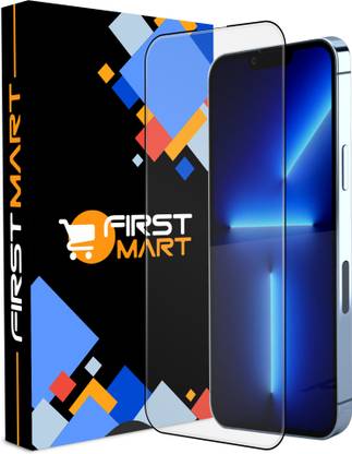 FIRST MART Edge To Edge Tempered Glass for Apple iPhone 13 Pro Max, Apple iPhone 14 Plus, (Flare Glass)