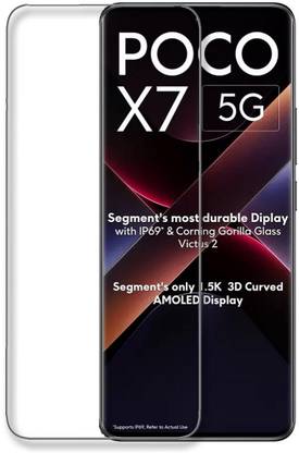 NKCASE Edge To Edge Tempered Glass for Poco X7 5G, [UV]