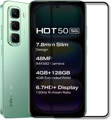 NKCASE Edge To Edge Tempered Glass for Infinix Hot 50 5G