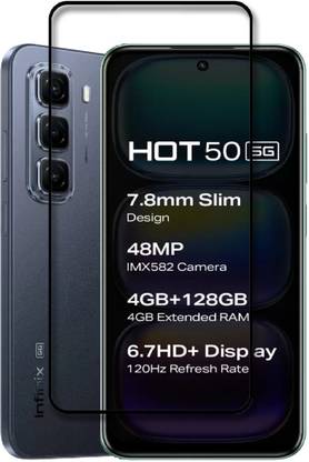 SNMART Edge To Edge Tempered Glass for Infinix Hot 50 5G