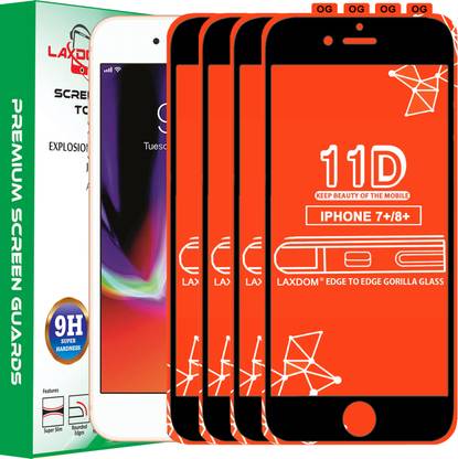 Laxdom Edge To Edge Tempered Glass for Apple iPhone 8 Plus