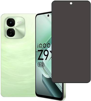 KARTRAY Edge To Edge Tempered Glass for iQOO Z9x 5G, privacy Glass