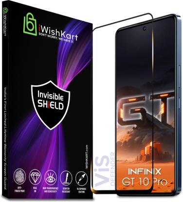 iWishKart Edge To Edge Tempered Glass for Infinix GT 10 Pro, Infinix GT 10 Pro 5G, GT10Pro, GT10 Pro, Military grade Edge to Edge gorilla glass