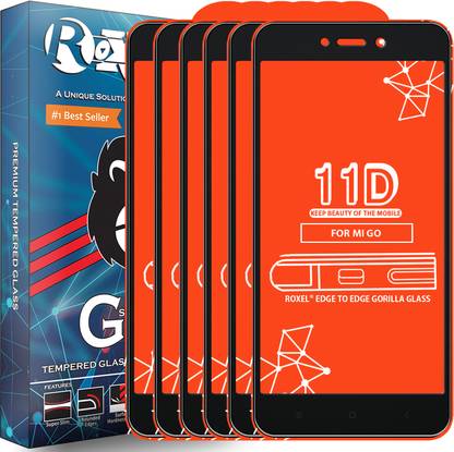 Roxel Edge To Edge Tempered Glass for Redmi Go